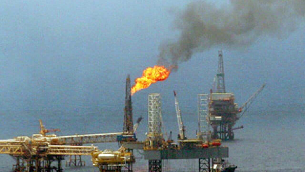 Gulf oil rig