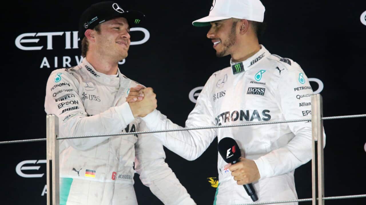 Nico Rosberg and Lewis Hamilton