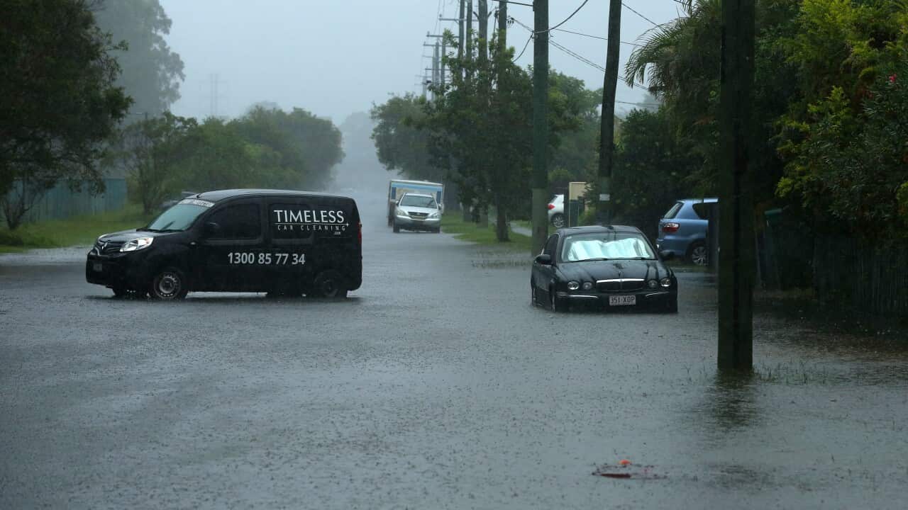 Death toll from floods in Queensland and NSW rising to six, severe weather warnings remain in place across 900km of the eastern seaboard.