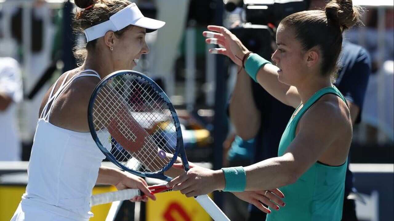 Mihaela Buzarnescu and Maria Sakkari