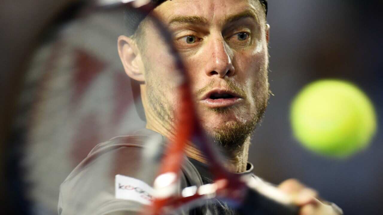 Lleyton Hewitt during the Australian Open