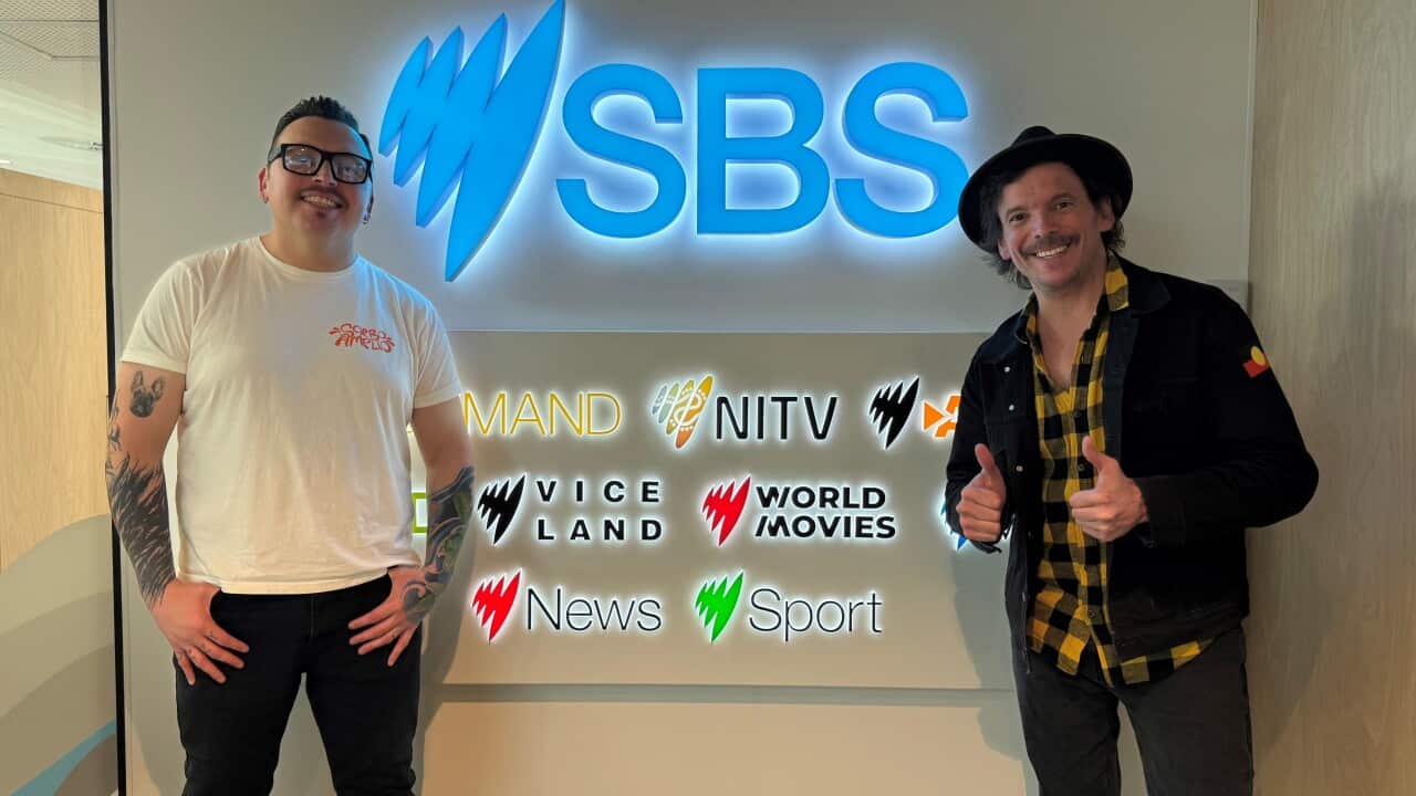 Jorge Leiva, de La Descarga, y Josh Laurie, de Sorbo Amplio.jpg