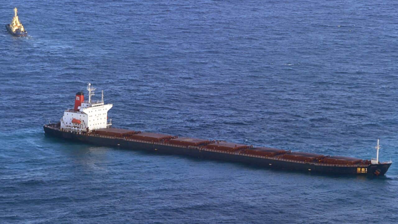 The Shen Neng 1 on the Great Barrier Reef