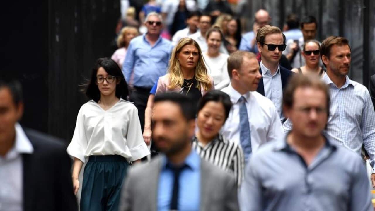 Australia's unemployment rate edged down last month to 4.9%