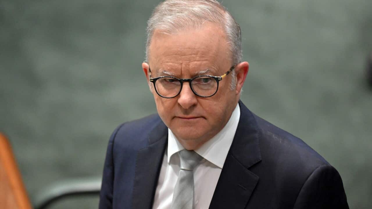 Prime Minister Anthony Albanese arrives to debate hate speech laws and gun control laws (AAP)