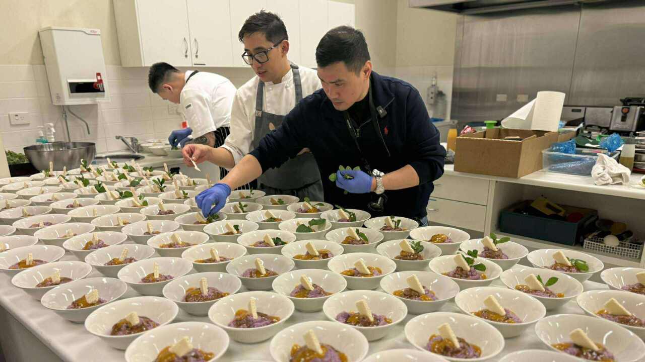 Ballarat-based chef Dominique Abad launched a catering side hustle with two partners a month ago, a venture jump-started by a local Filipino community event.