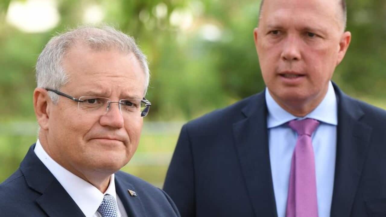 Prime Minister Scott Morrison, Minister for Home Affairs Peter Dutton