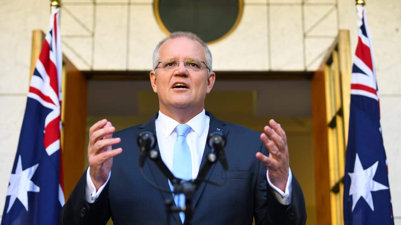Scott Morrison announced Federal election for May 18 at Parliament House Press Conference