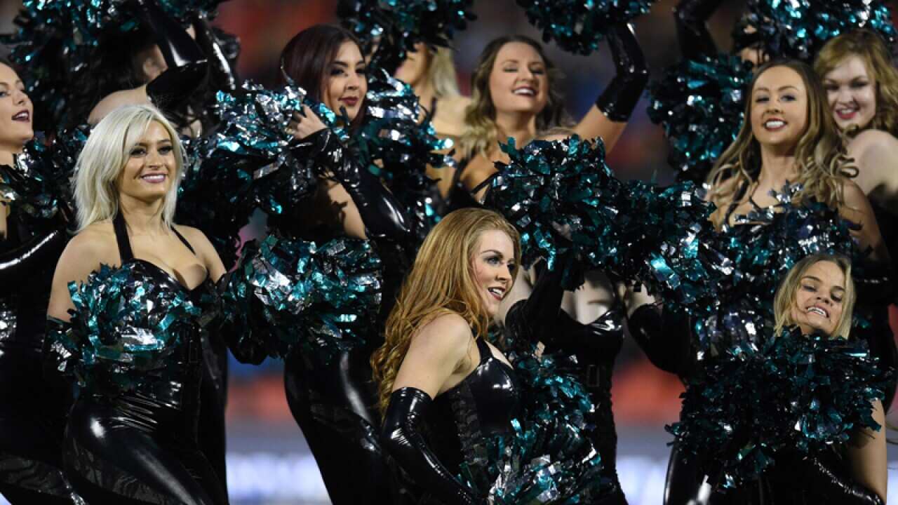 The Pantherettes cheerleading squad