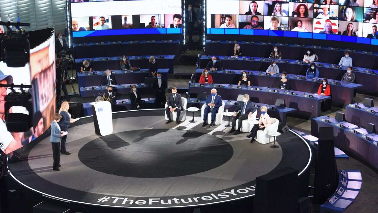 The launch of the Conference on the Future of Europe, Strasbourg.