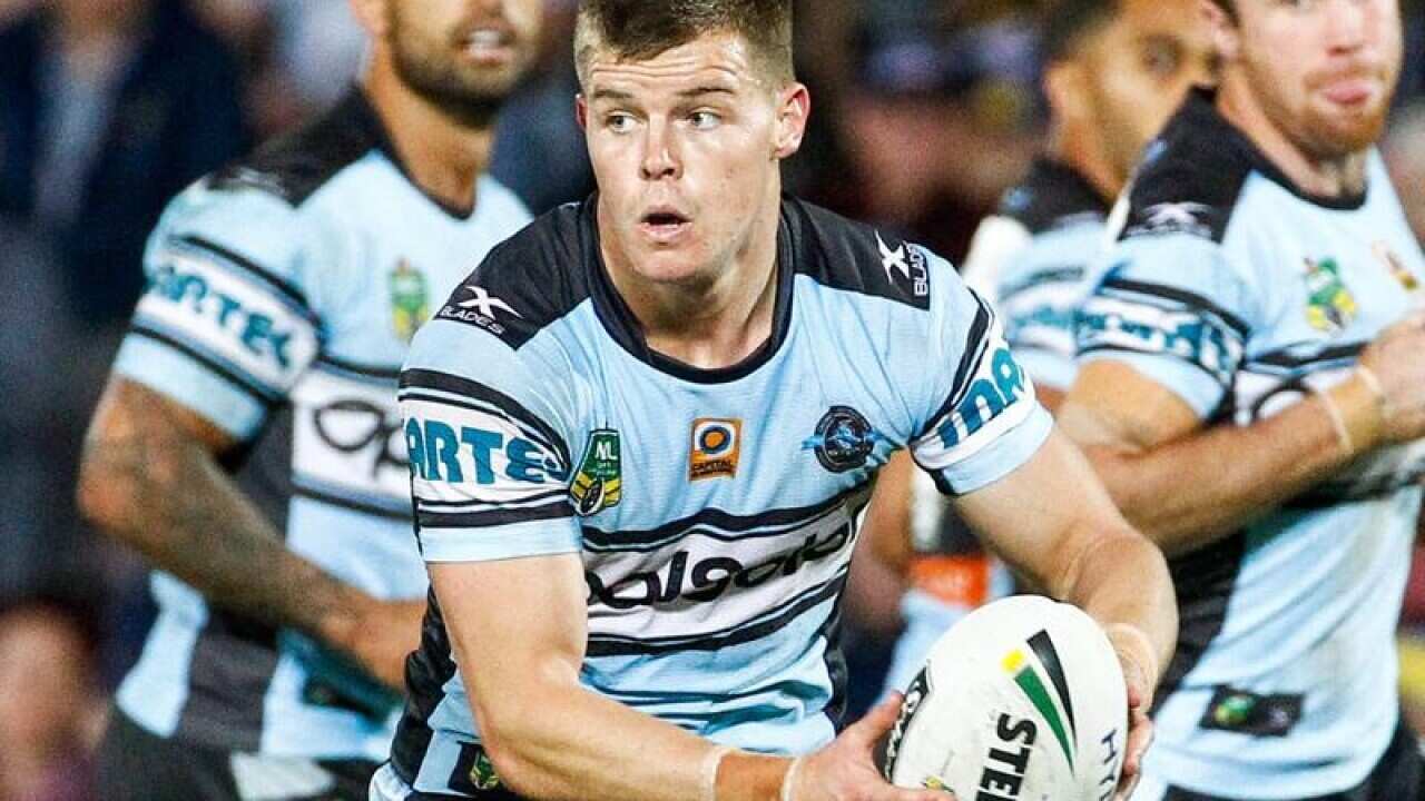 Jayden Brailey of the Sharks in action