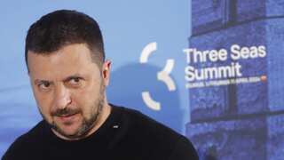 Ukraine's President Volodymyr Zelenskyy at the Three Seas Summit in Lithuania