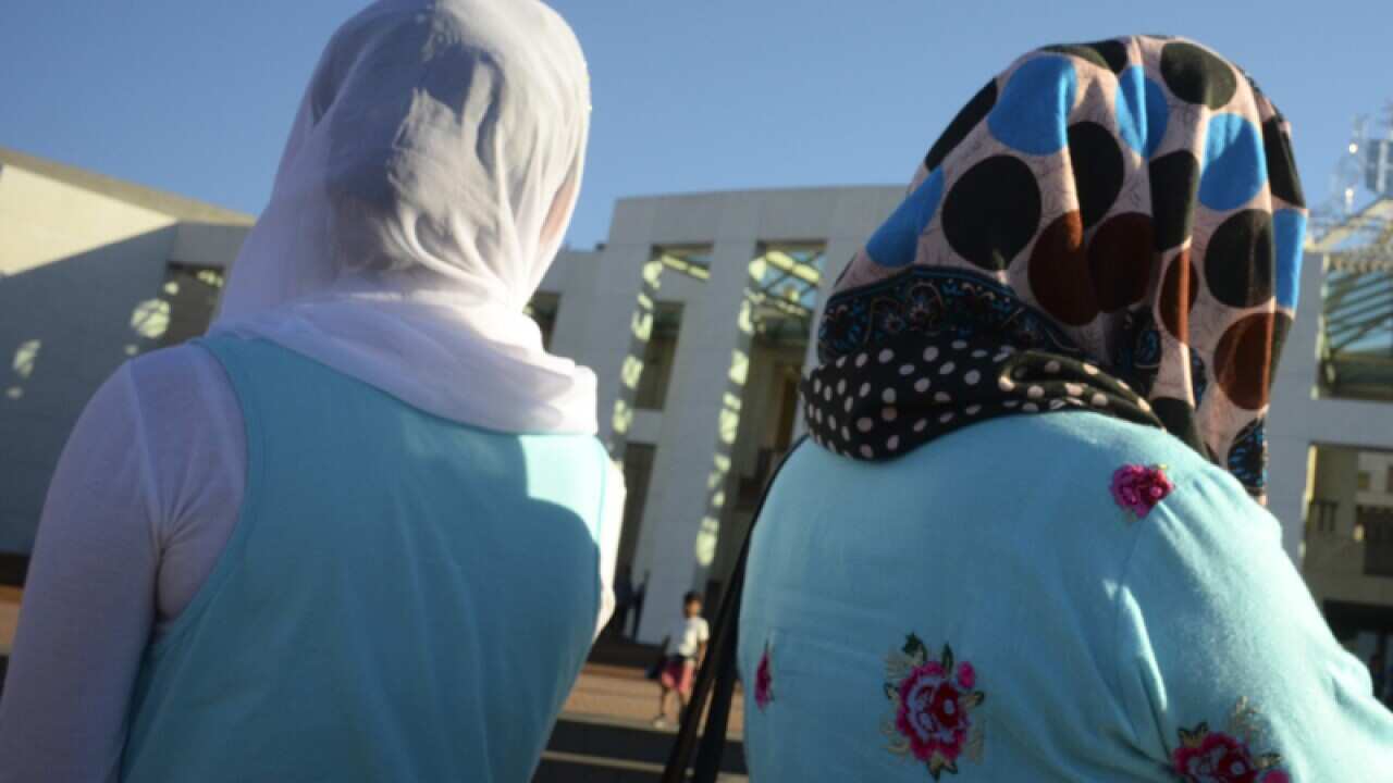 Women wearing hijabs