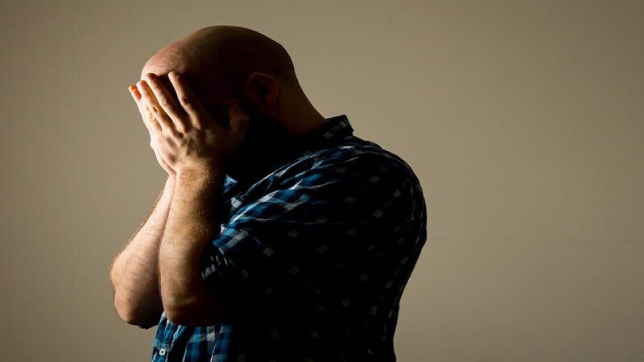 A person showing signs of depression.