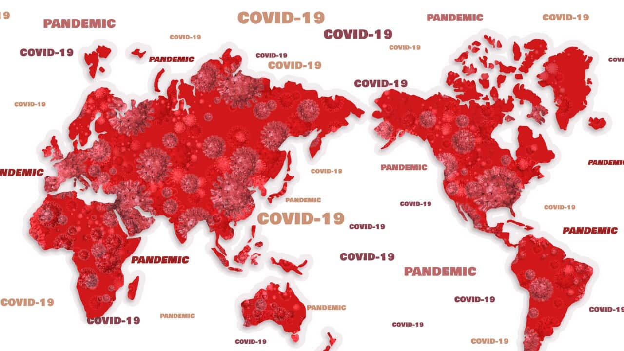 Coronavirus (COVID-19) pandemic. World map