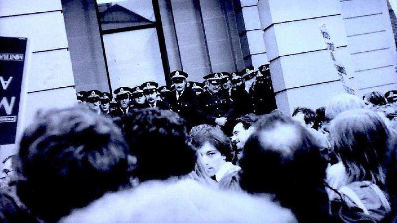 The 1978 Mardi Gras started as a peaceful march and degenerated into a violent clash with police - 24 June 1978. (The Pride History Group)