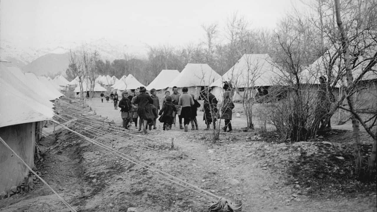 Polish refugee camp in Teheran 1943