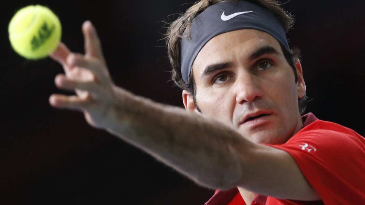Swiss tennis player Roger Federer