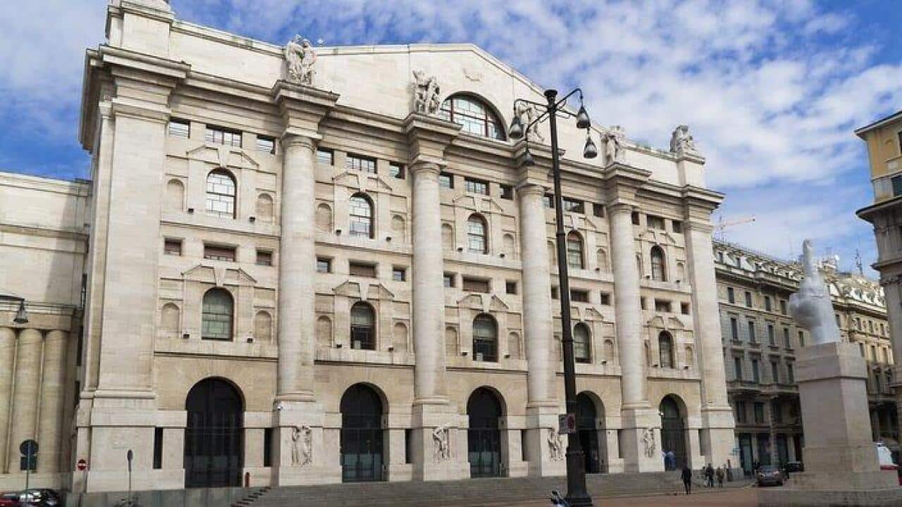 italian stock exchange in Milan, Italy