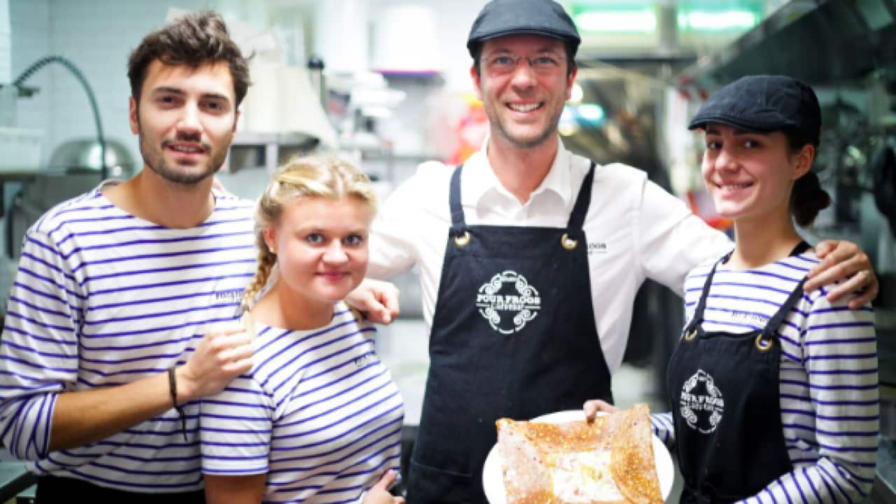Four Frogs restaurants, Florian Guillemard and team