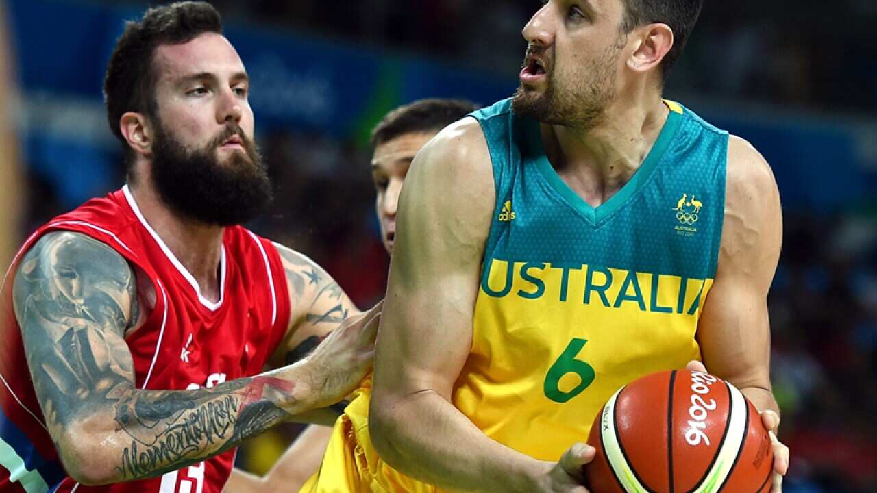 Andrew Bogut of Australia in Rio