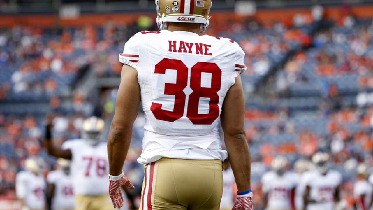 San Francisco 49ers running back Jarryd Hayne