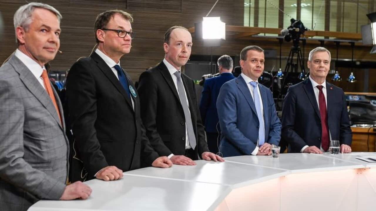 Parliamentary party leaders parliamentary at election night media event