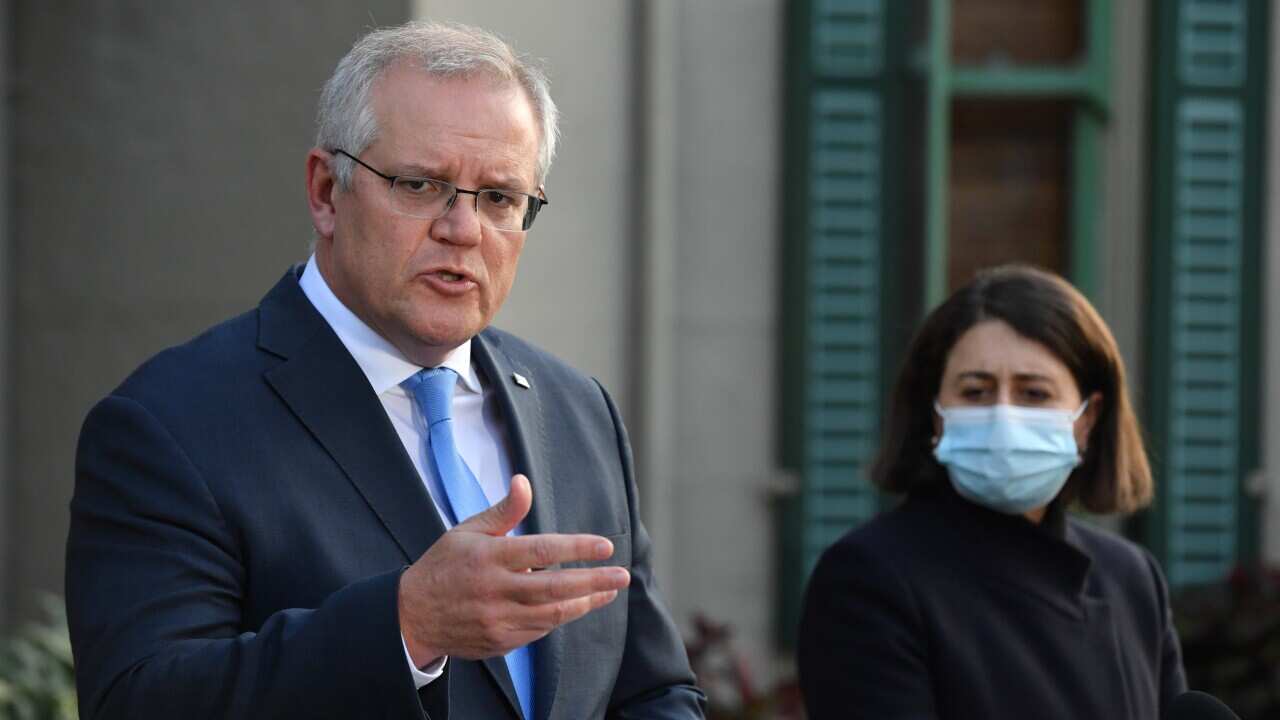 Prime Minister Scott Morrison and NSW Premier Gladys Berejiklian