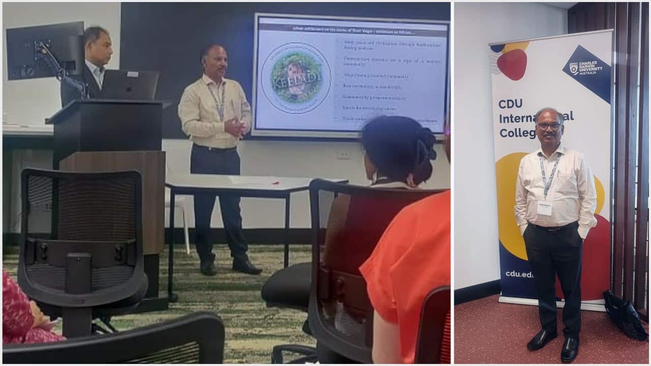 R Sivanandam presenting at WAC-10 Archeology Conference