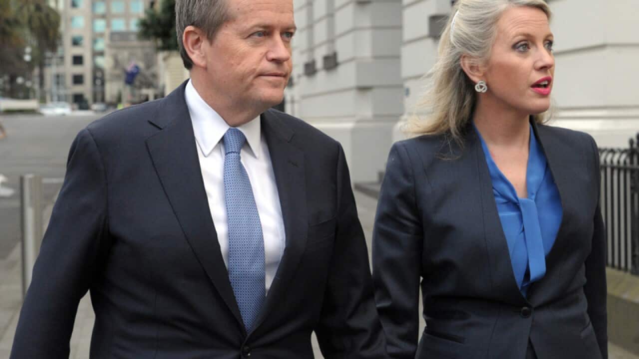 Opposition Leader Bill Shorten and his wife