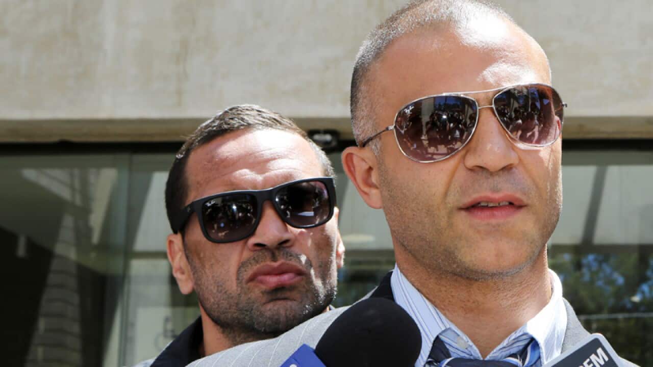 Anthony Mundine (L) and Blake Ferguson (R)