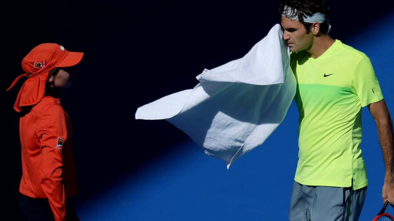 Roger Federer of Switzerland