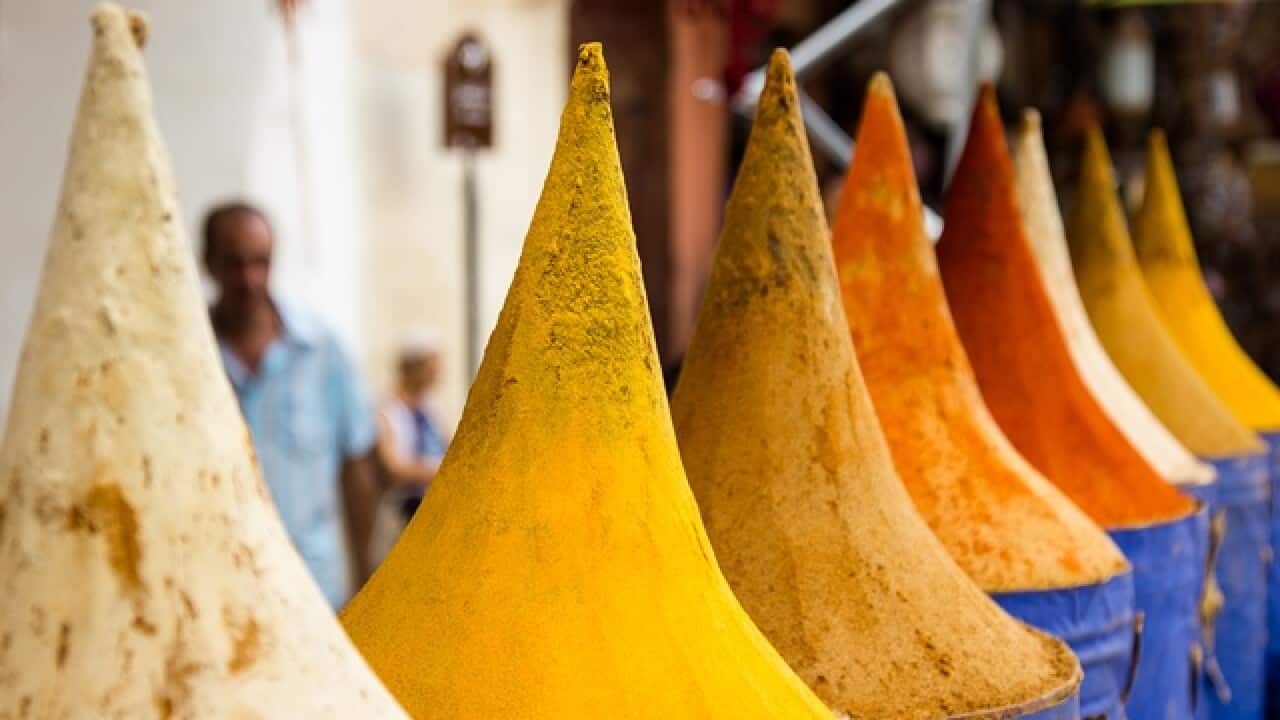 A food stall in Morocco
