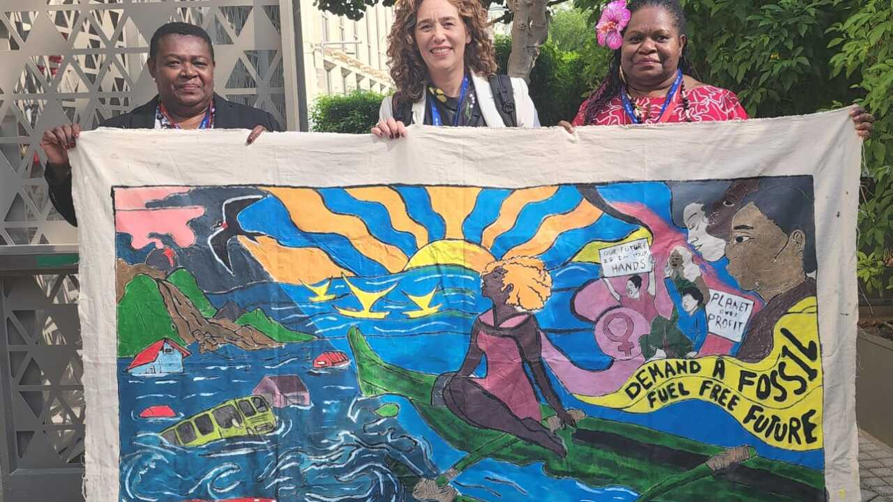 Flora Vano from ActionAid Vanutau at COP28