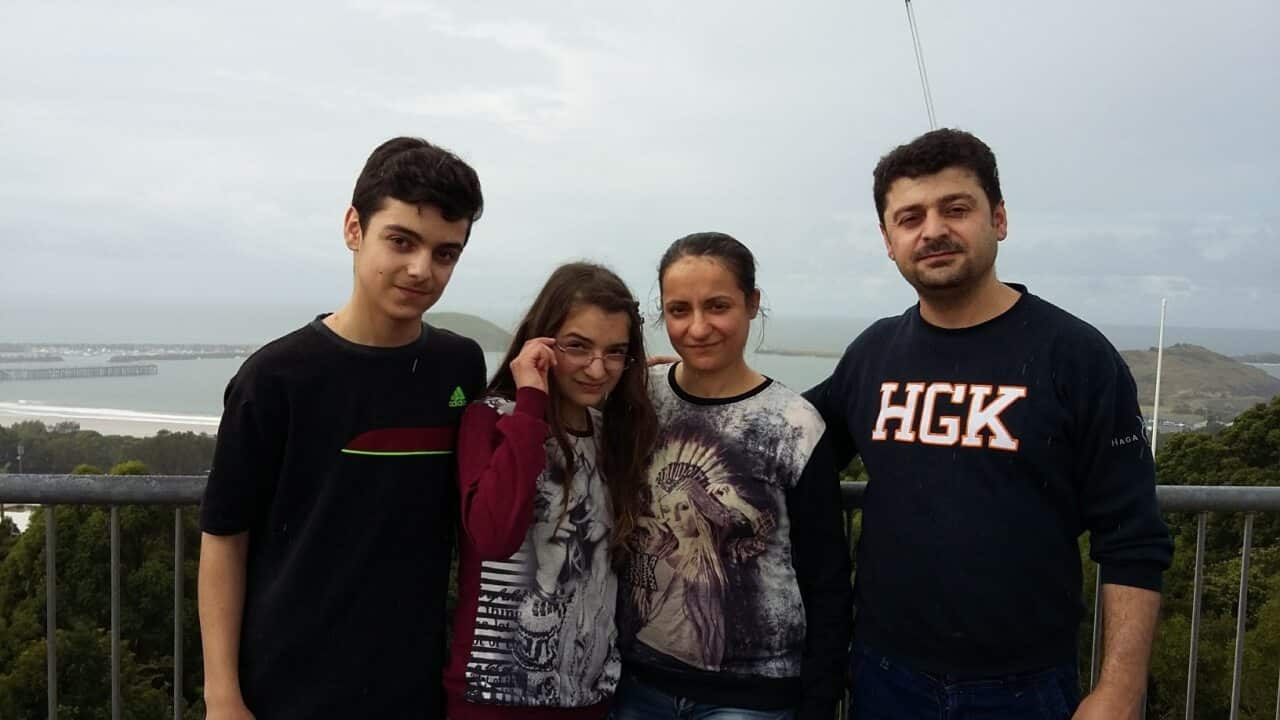 Zuzan Hassan, her husband Kamiran Gharib and their kids Issa & Sidra,