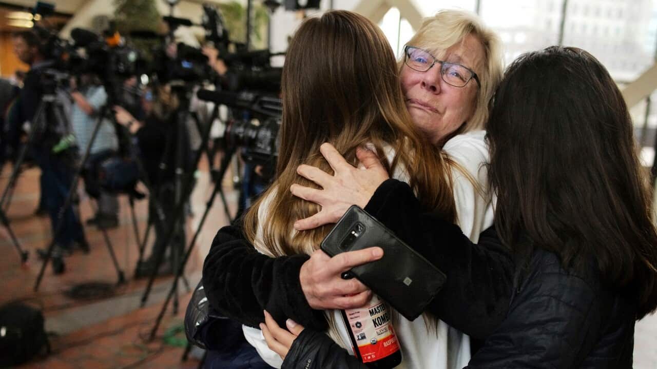A neighbour of Justine Damond reacts to the guilty verdict of former Minneapolis police officer Mohamed Noor.