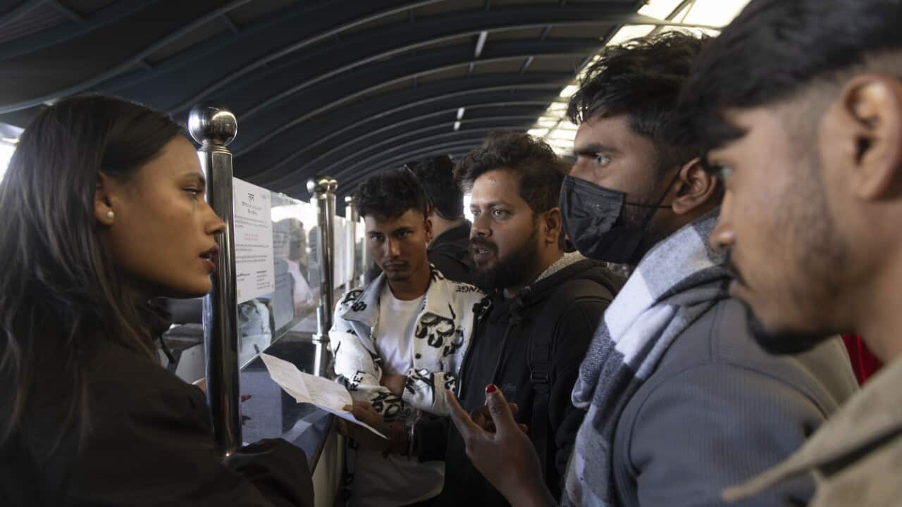 Nepali migrant workers stranded at Kathmandu Airport due to airspace limitations due to US and Israeli airstrikes on Iran