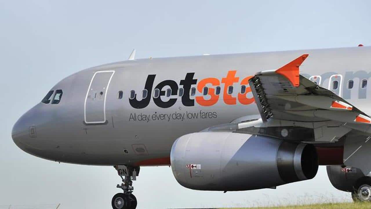 File image of a Jetstar plane