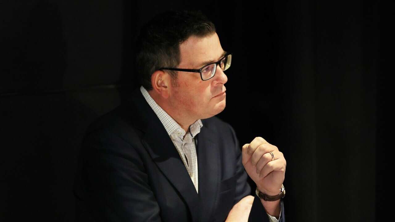 Victorian Premier Daniel Andrews addresses the media at a press conference in Melbourne (AAP)