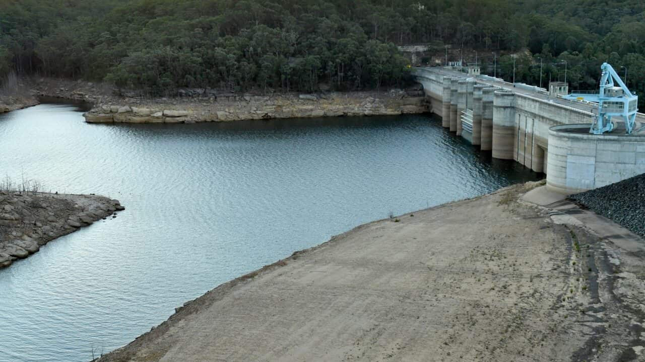 Warragamba Dam, supplies five million Sydneysiders with water.