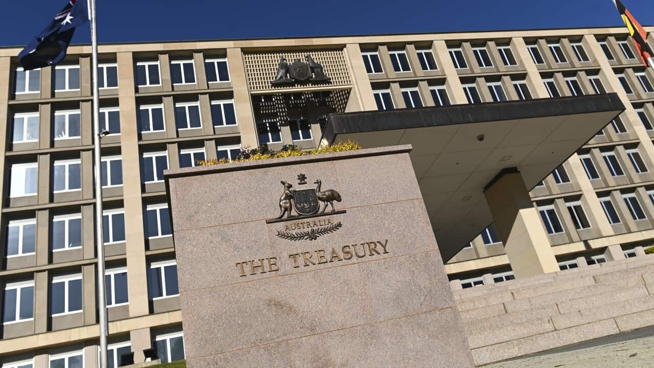A general view of the Department of Treasury in Canberra, Monday, July 20, 2020. (AAP Image/Lukas Coch) NO ARCHIVING