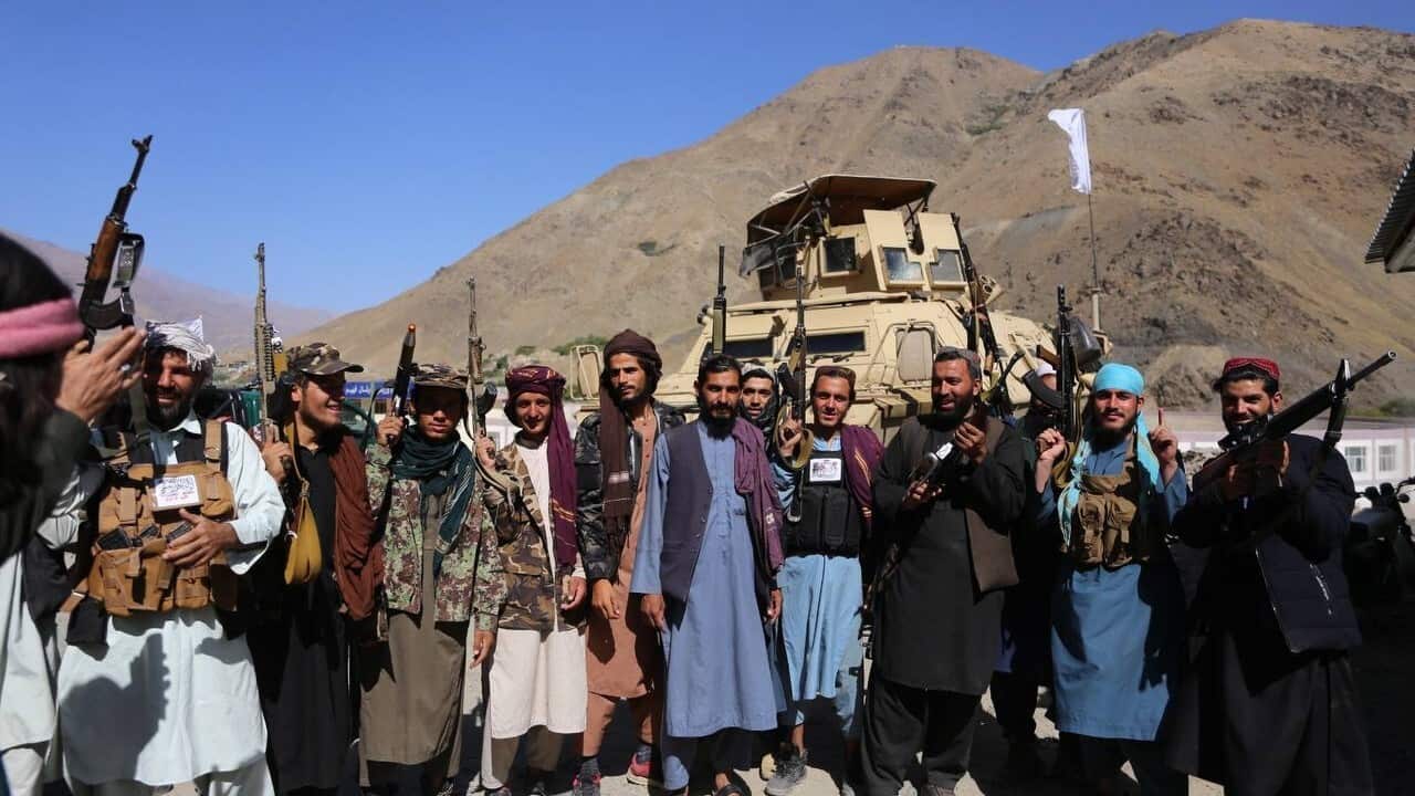 Taliban fighters in the Panjshir Valley