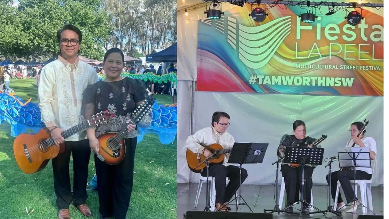 'We feel whole in spirit when we play’: Fil‑Aussie couple in Armidale proudly share Filipino folk music