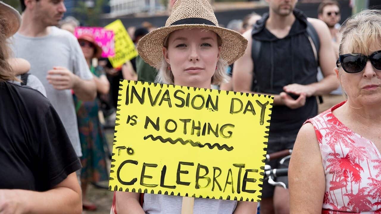 An Invasion Day march in Redfern on January 26, 2018.