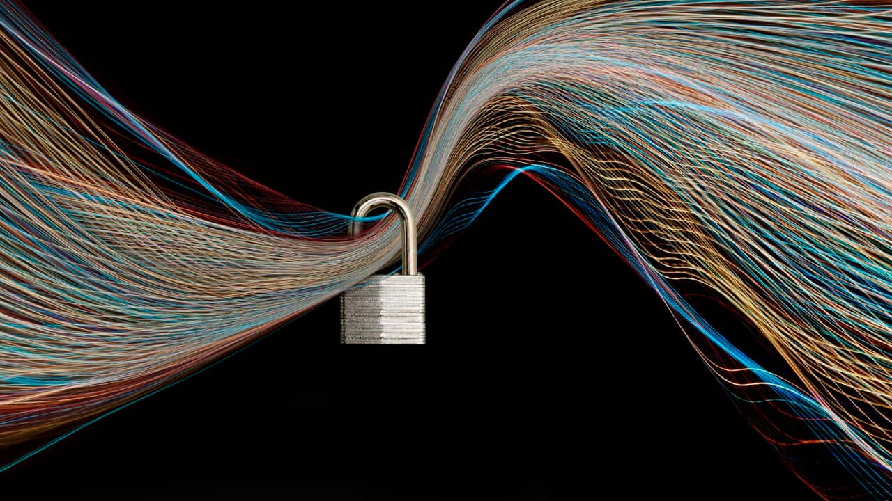 Padlock protecting access to technology