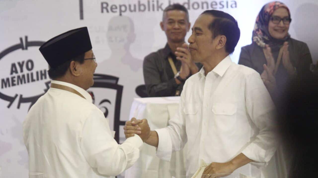 Joko Widodo and Prabowo Subianto