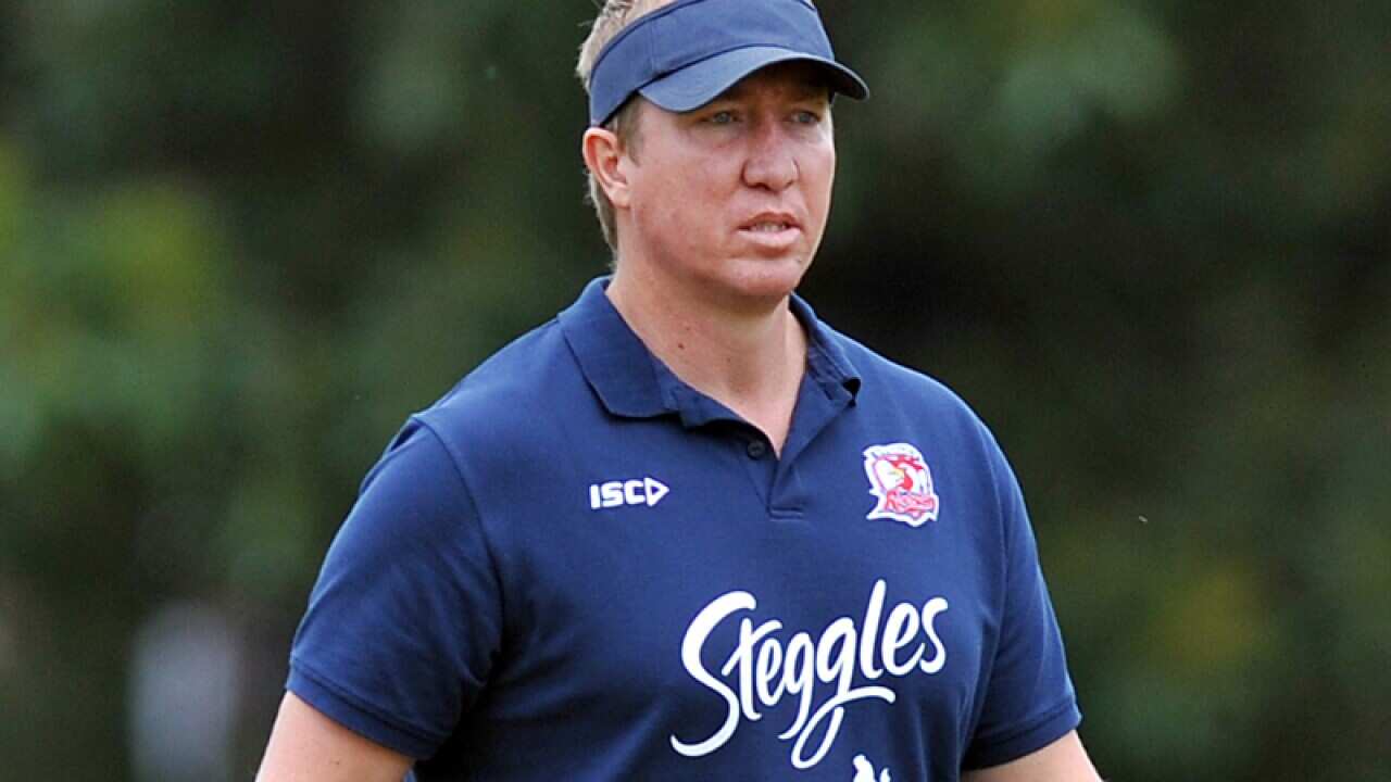 File picture of Roosters coach Trent Robinson