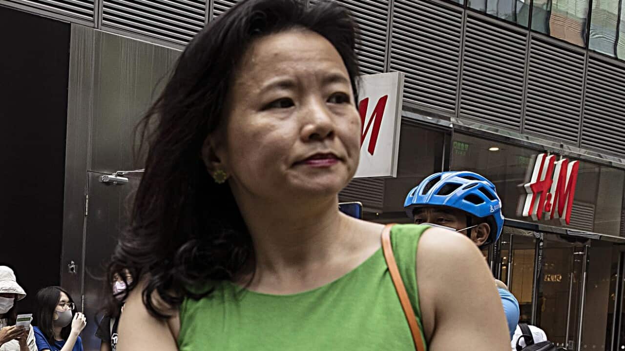 Cheng Lei, Australian journalist for CGTN, attending a public event in Beijing in August 2020