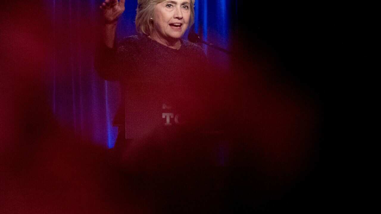 Democratic presidential candidate Hillary Clinton