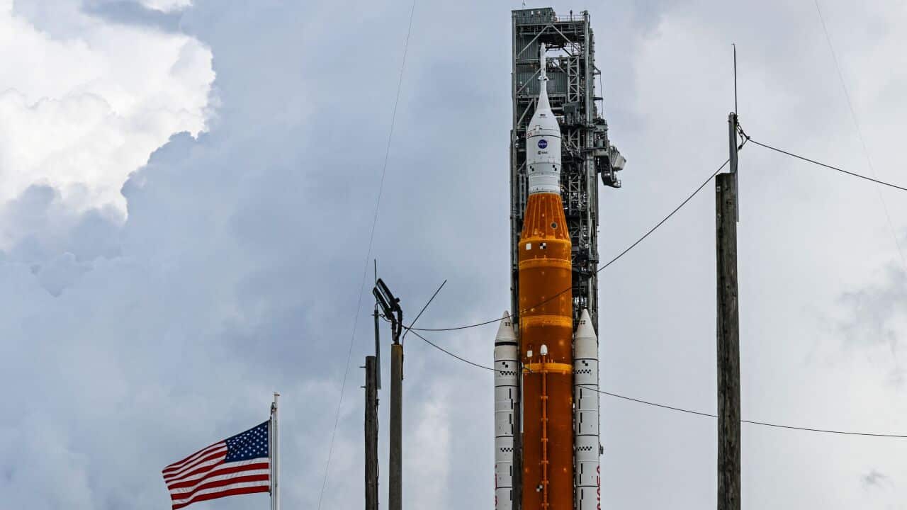 Il razzo Artemis I sulla rampa di lancio al  Kennedy Space Center il 2 settembre 20222.